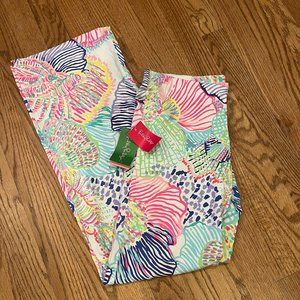 Lilly Pulitzer Georgia May Palazzo Pants in Roar of the Seas Print - Size Small